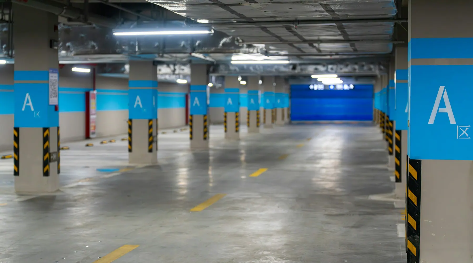 An empty parking structure